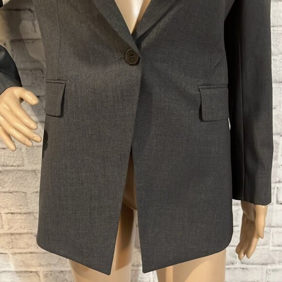 Theory Etienette charcoal wool blazer - Picture 4 of 11
